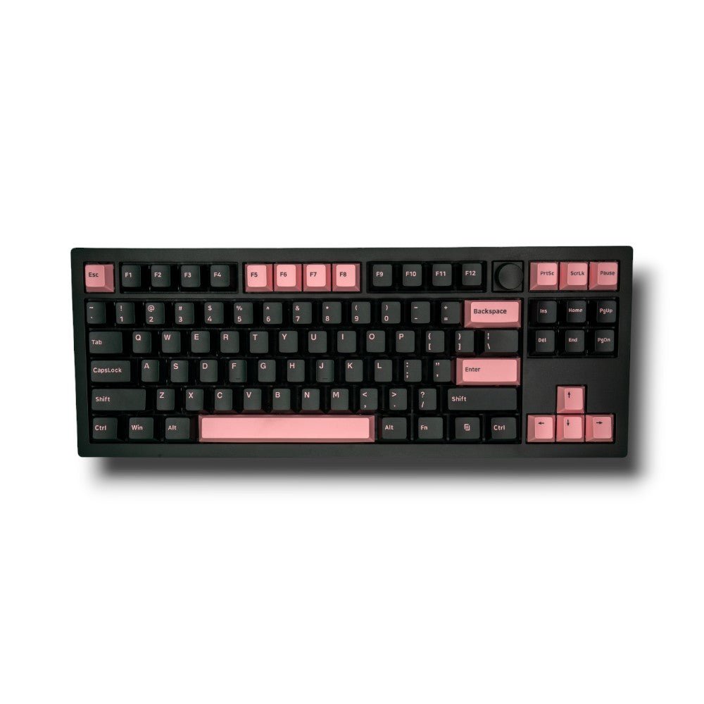 Akko - Black & Pink | Double - Shot PBT KeycapsHikari Keys