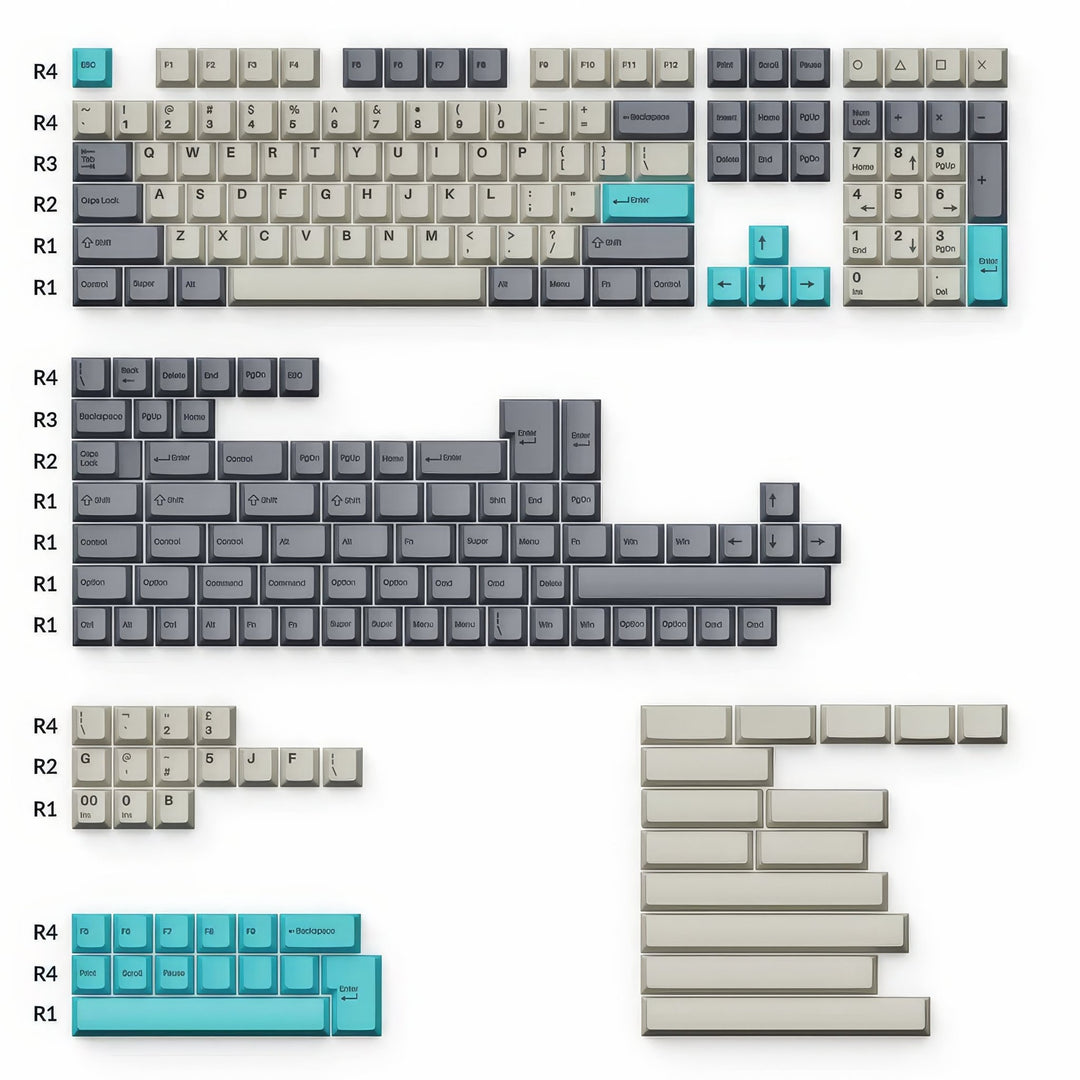 Keychron - Dolch Blue | Double - Shot PBT KeycapsHikari Keys