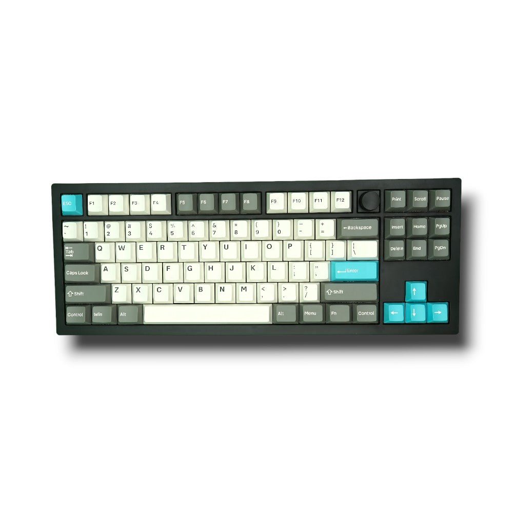 Keychron - Grey, White, and Blue | Double-Shot PBT KeycapsHikari Keys