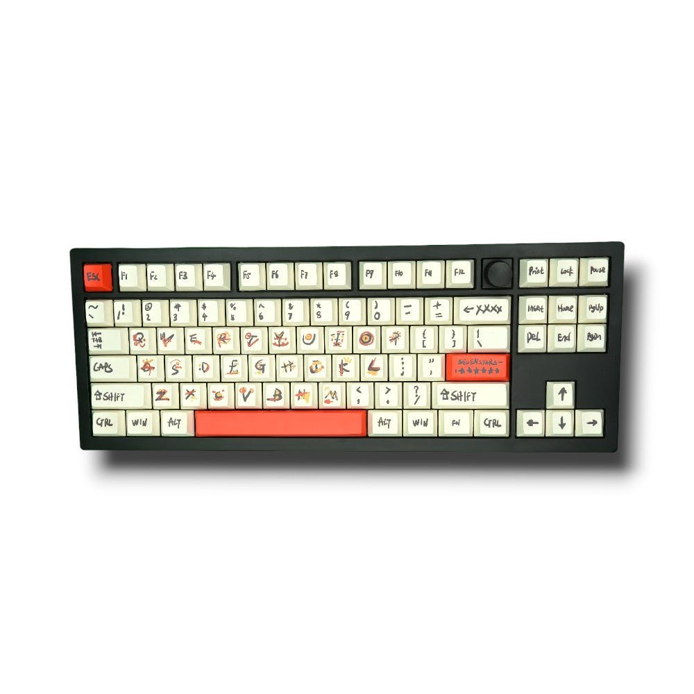 Soul Cat - Basquiat | Dye-Sub PBT KeycapsHikari Keys