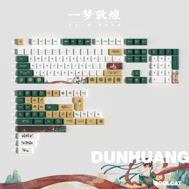 Soul Cat - Dunhuang Dream | Dye - Sub PBT KeycapsHikari Keys