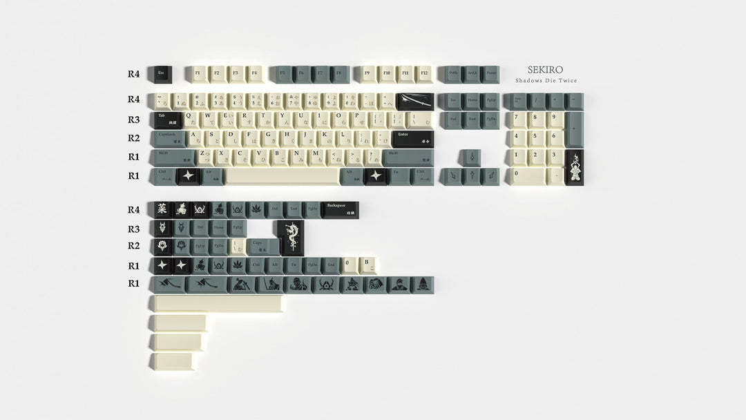 Soul Cat - Samurai | Dye - Sub PBT KeycapsHikari Keys