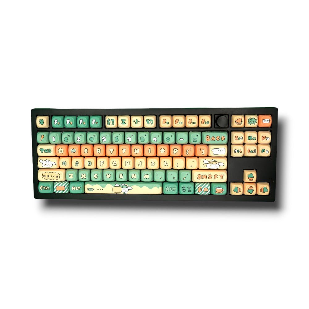 Soul Cat - Working Puppy | Dye-Sub PBT KeycapsHikari Keys