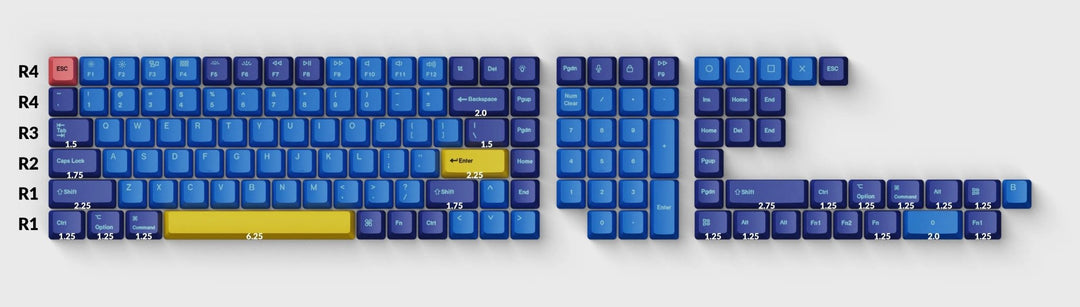 Keychron - Beach | Dye-Sub PBT KeycapsHikari Keys