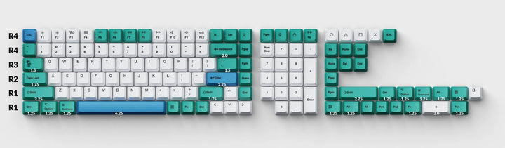 Keychron - Iceberg | Dye-Sub PBT KeycapsHikari Keys