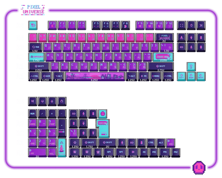 Keychron - Pixel Universe | Dye-Sub PBT KeycapsHikari Keys