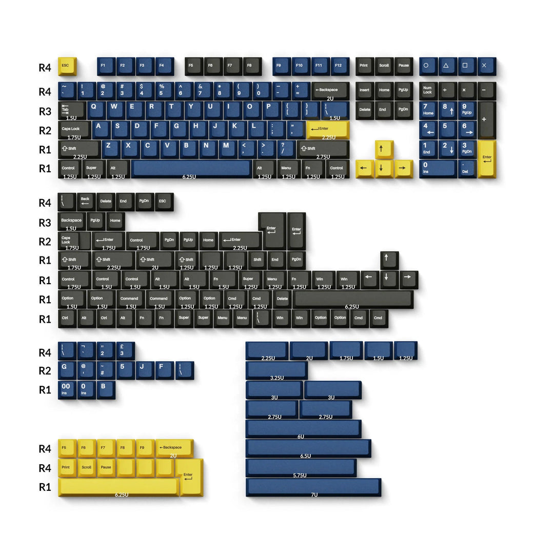 Keychron - Royal | Double-Shot PBT KeycapsHikari Keys