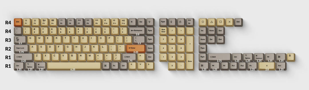 Keychron - Wheat Grey | Dye-Sub PBT KeycapsHikari Keys